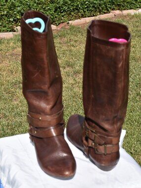 Giani Bini Brown Leather Boots